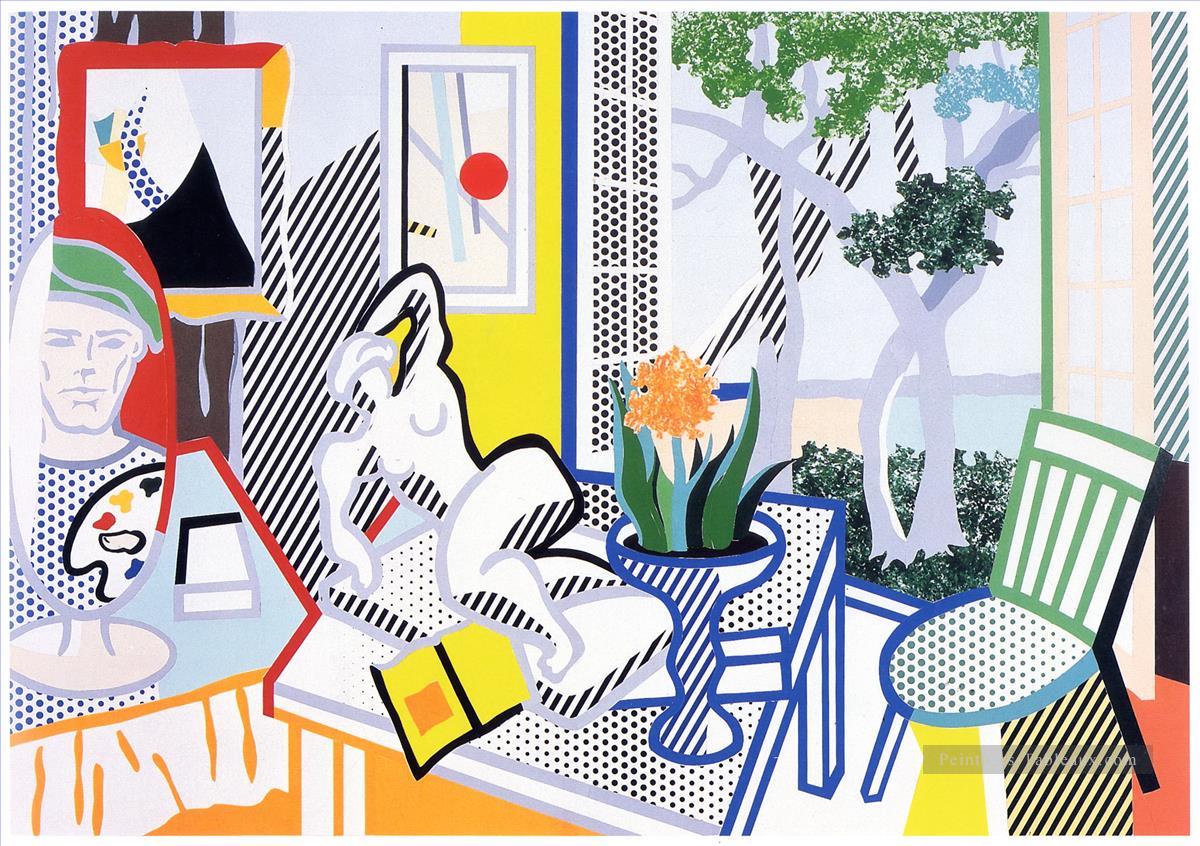 Still Life with Reclining Nude collage Roy Lichtenstein Oil Paintings